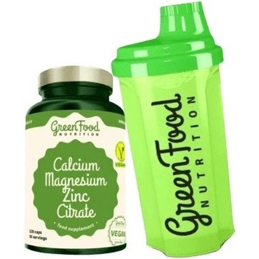 GreenFood Nutrition Calcium Mg Zinc Citrate 120cps 1x120 cps