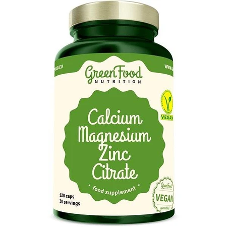 GreenFood Nutrition Calcium Mg Zinc Citrate 120cps 1x120 cps