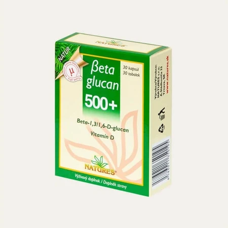 NATURES Betaglucan 500+ 1×30 capsules, food supplement