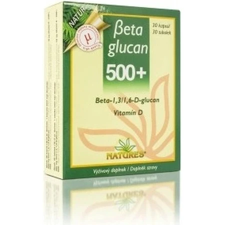 NATURES Betaglucan 500+ 1×30 capsules, food supplement