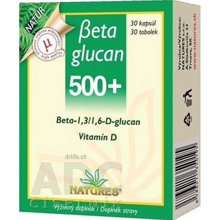 NATURES Betaglucan 500+ 1×30 capsules, food supplement
