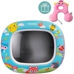 BENBAT Oglindă auto pentru copii Night&Day - Forest Friends 0m+ 1×1 buc, oglindă pentru copii