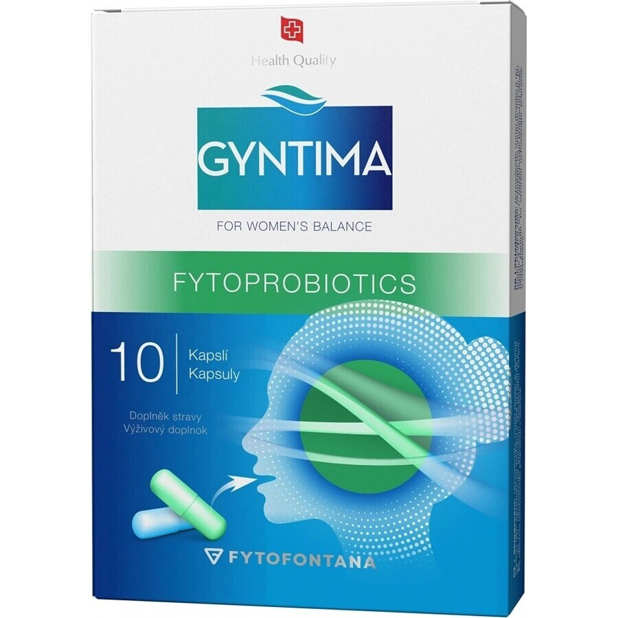 Gyntima Phytoprobiotics 10 cps 1×10 cps, probióticos para la mujer