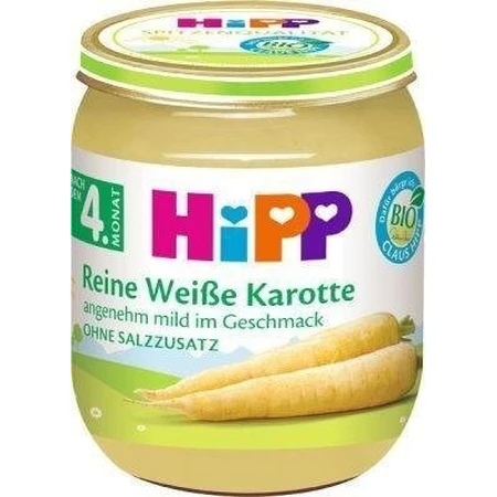 HiPP BIO Zanahorias Blancas 1×125 g, iniciador vegetal