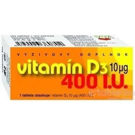 NATURVITA VITAMIN D3 10 μg (400 IU) 1×90 tbl, vitamin D3