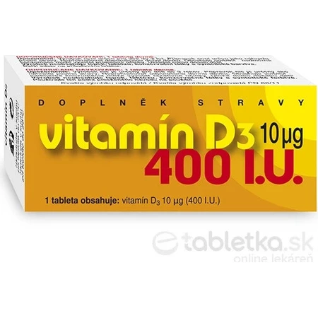 NATURVITA VITAMIN D3 10 μg (400 IU) 1×90 tbl, vitamin D3