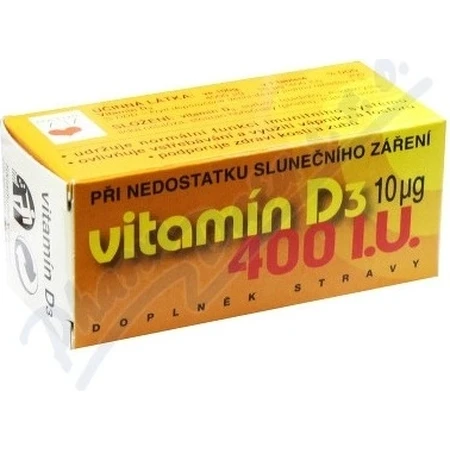 NATURVITA VITAMIN D3 10 μg (400 IU) 1×90 tbl, vitamin D3