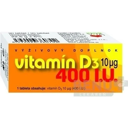 NATURVITA VITAMIN D3 10 μg (400 IU) 1×90 tbl, vitamin D3