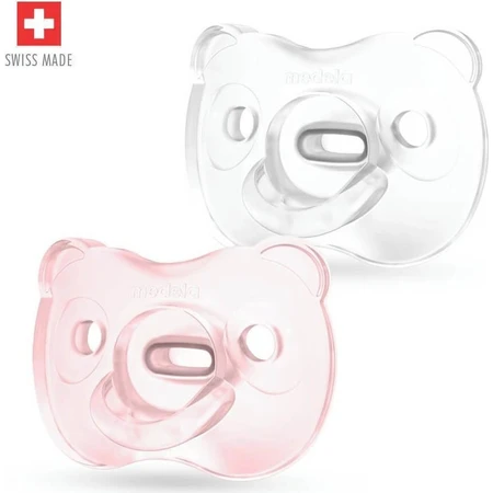 MEDELA SILICONE SOFT Baby Schnuller für Mädchen, 2 St.