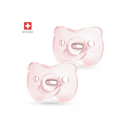 MEDELA SILICONE SOFT Baby Schnuller für Mädchen, 2 St.