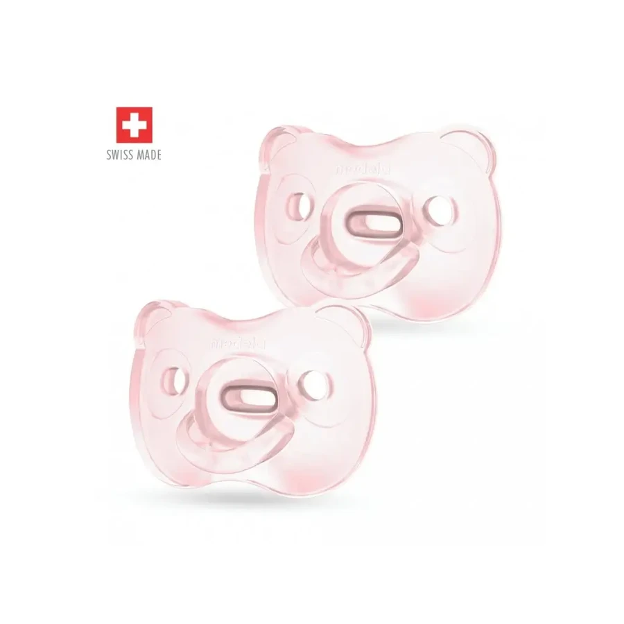 MEDELA SILICONE SOFT Baby Schnuller für Mädchen, 2 St.