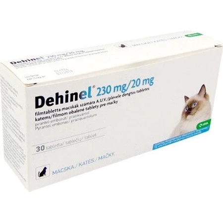 DEHINEL 230 mg/20 mg für Katzen, 30 Tabletten
