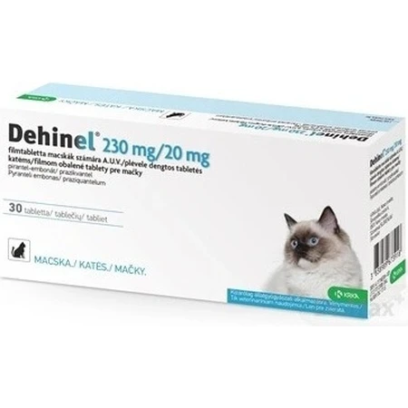 DEHINEL 230 mg/20 mg für Katzen, 30 Tabletten