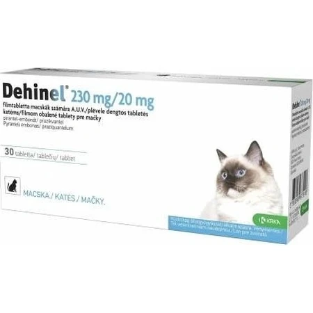 DEHINEL 230 mg/20 mg für Katzen, 30 Tabletten