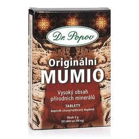 DR. POPOV MUMIO 1×30 tbl, complemento alimenticio