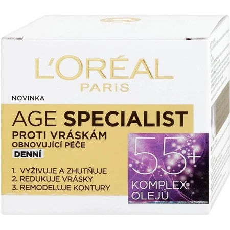 L'OREAL AGE SPECIALIST 55+ NIGHT 1x50 ml, crème anti-rides