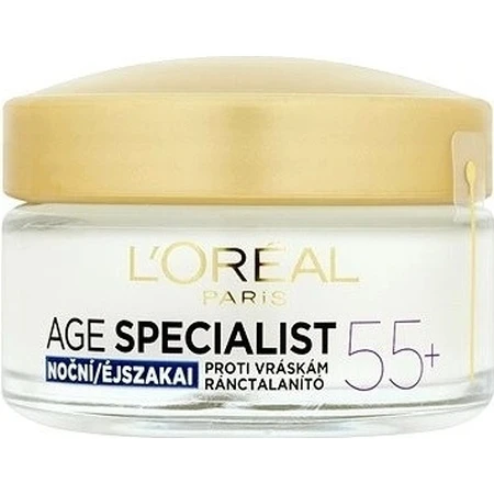 L'OREAL AGE SPECIALIST 55+ NIGHT 1x50 ml, crème anti-rides