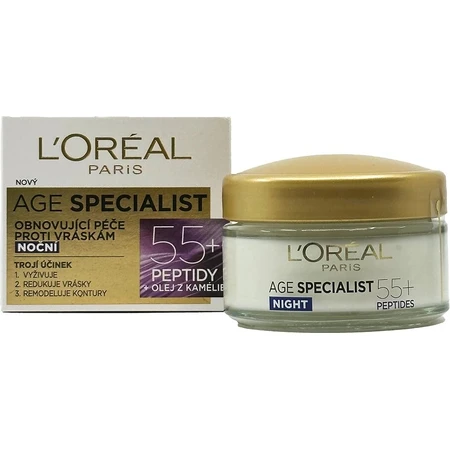 L'OREAL AGE SPECIALIST 55+ NIGHT 1x50 ml, crème anti-rides