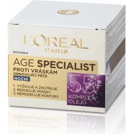 L'OREAL AGE SPECIALIST 55+ NIGHT 1x50 ml, crème anti-rides