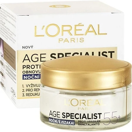 L'OREAL AGE SPECIALIST 55+ NIGHT 1x50 ml, crème anti-rides