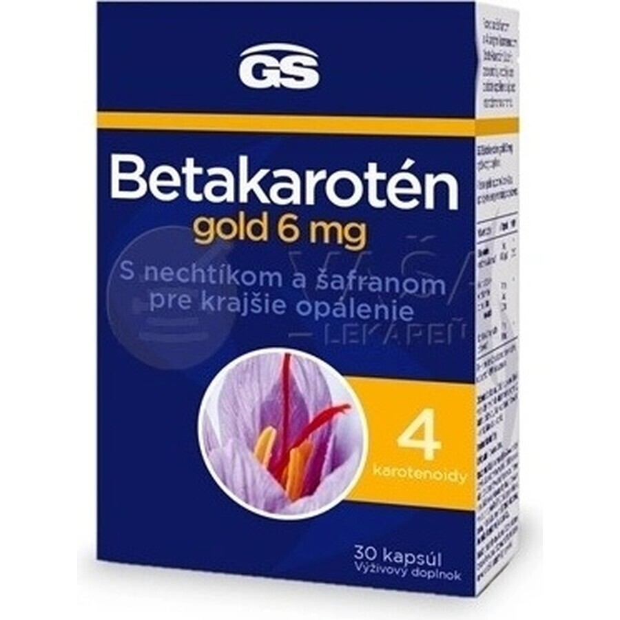 Shop GS Betacaroten Gold 6 mg 1×30 cps, Nahrungsergänzungsmittel GS Betacaroten Gold 6 mg 1×30 cps, Nahrungsergänzungsmittel