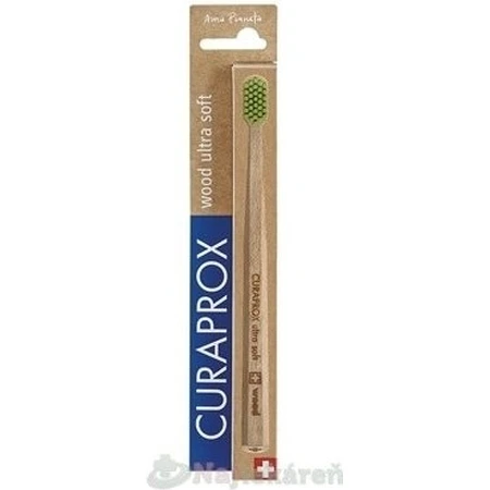 Curaprox CS Holz - Holzzahnbürste 1×1 Stück, Holzzahnbürste