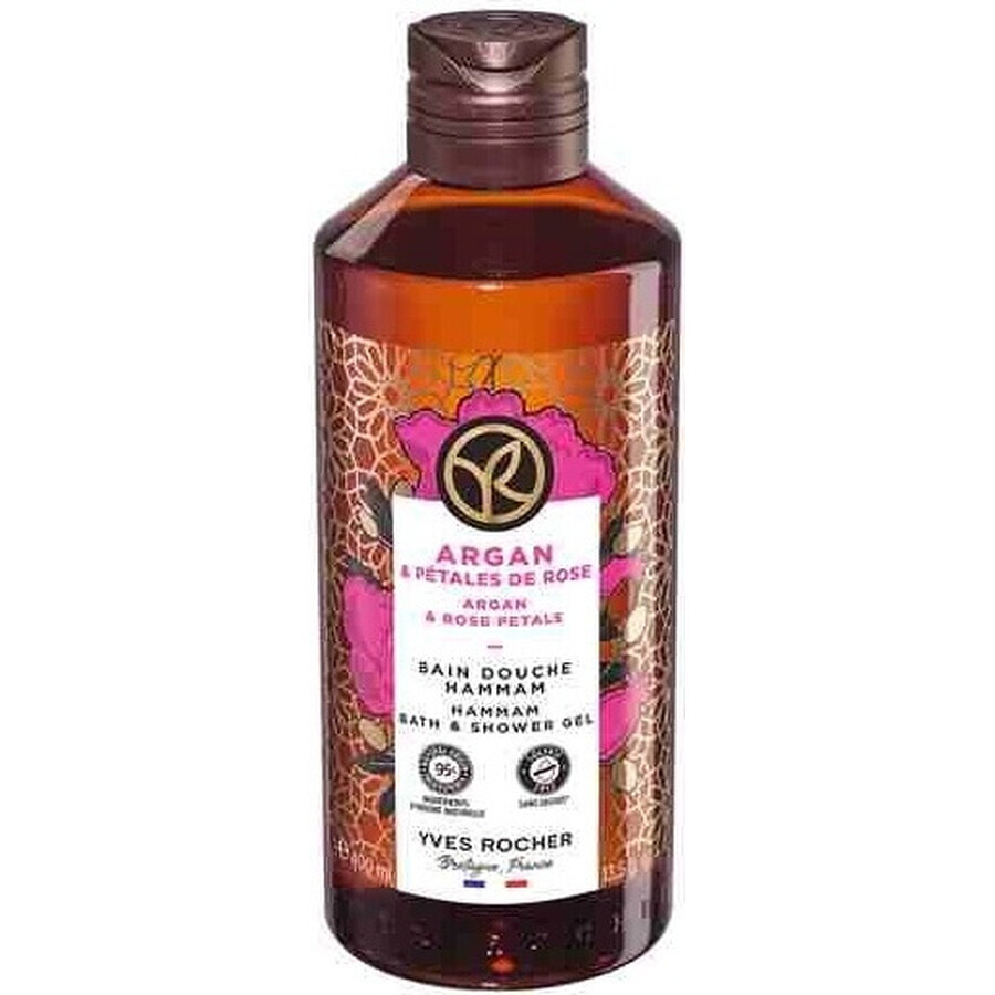 Yves Rocher Duschgel Argan und marokkanische Bio-Rose 1×400 ml, Duschgel