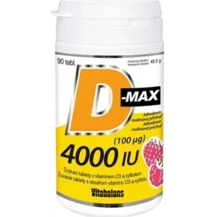 Vitabalans D-max 4000 IU (100 µg) 1×90 tbl, Vitamin D3