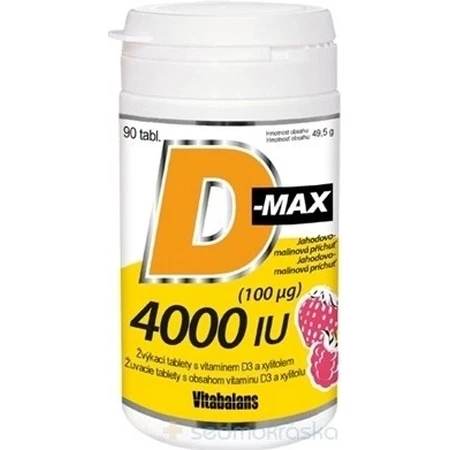 Vitabalans D-max 4000 IU (100 µg) 1×90 tbl, Vitamin D3