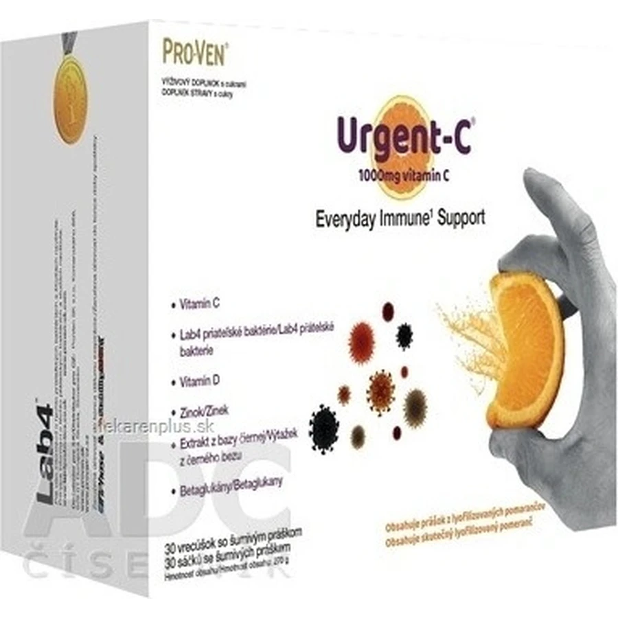 Pro-Ven Urgent-C Everyday Immune Support Brausepulverbeutel 1x30 Stück