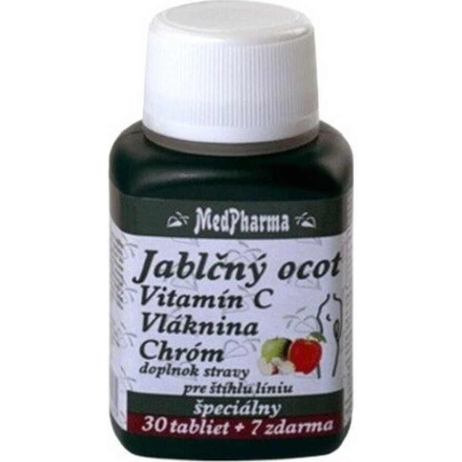 MedPharma APPLE COCONUT, VIT C, FIBRE, CHROME 1×37 tbl, APPLE COCONUT, VIT C, FIBRE, CHROME