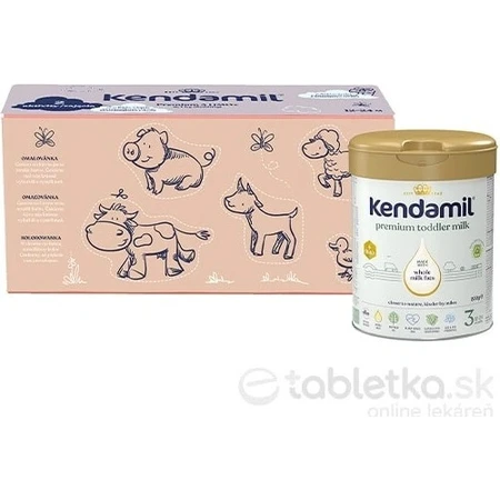 Kendamil Premium 3 HMO+, paquet cadeau créatif 3×800 g, lait pour enfants en bas âge