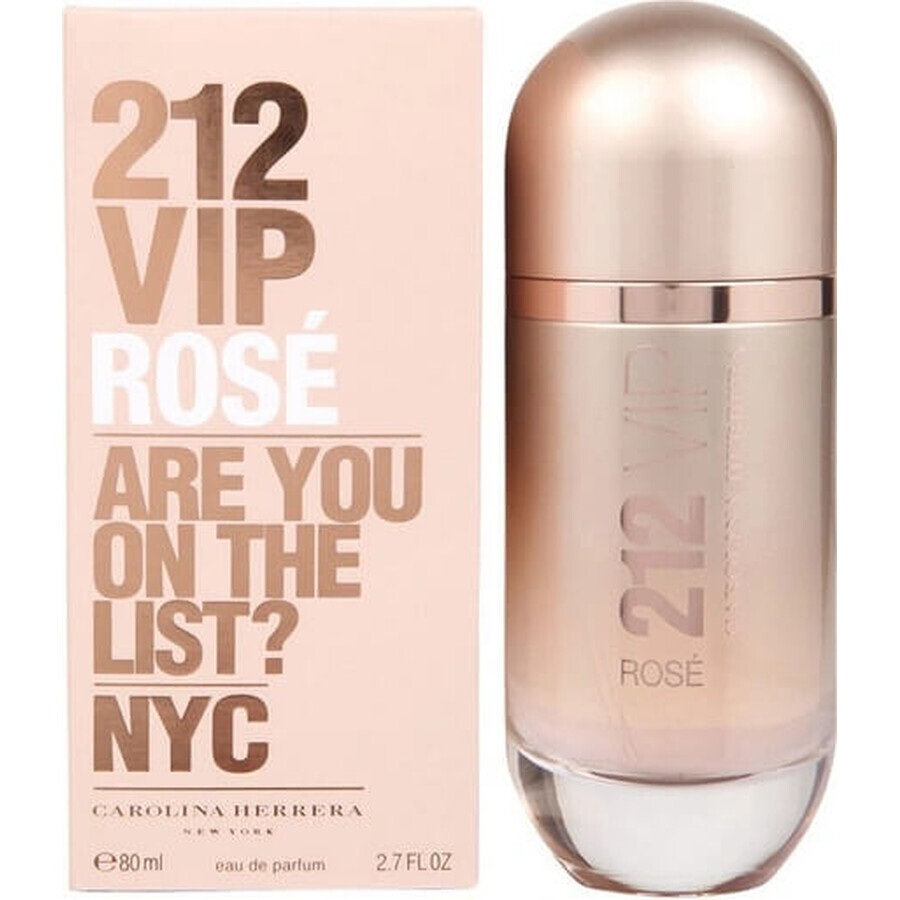 Carolina Herrera 212 Vip Rose Edp 80ml 1×80 ml 1×80 ml, eau de parfum Carolina Herrera 212 Vip Rose Edp 80ml 1×80 ml 1×80 ml, eau de parfum