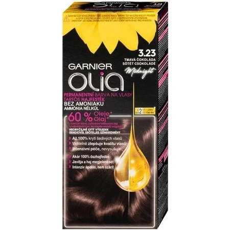 Garnier Olia Coloración Permanente 3.23 Chocolate Oscuro 1×1, coloración permanente