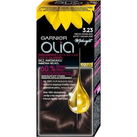 Garnier Olia Coloración Permanente 3.23 Chocolate Oscuro 1×1, coloración permanente