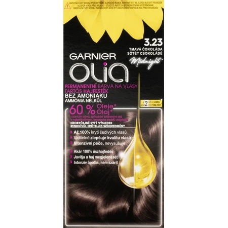 Garnier Olia Coloración Permanente 3.23 Chocolate Oscuro 1×1, coloración permanente