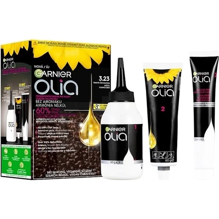 Garnier Olia Coloración Permanente 3.23 Chocolate Oscuro 1×1, coloración permanente