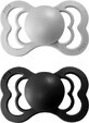 BIBS Supreme natural rubber pacifier BIBS Supreme cloud/black 1&#215;2pcs - size 2
