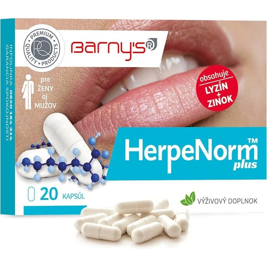 BARNY'S HerpeNorm plus 1×20 cps, supliment alimentar