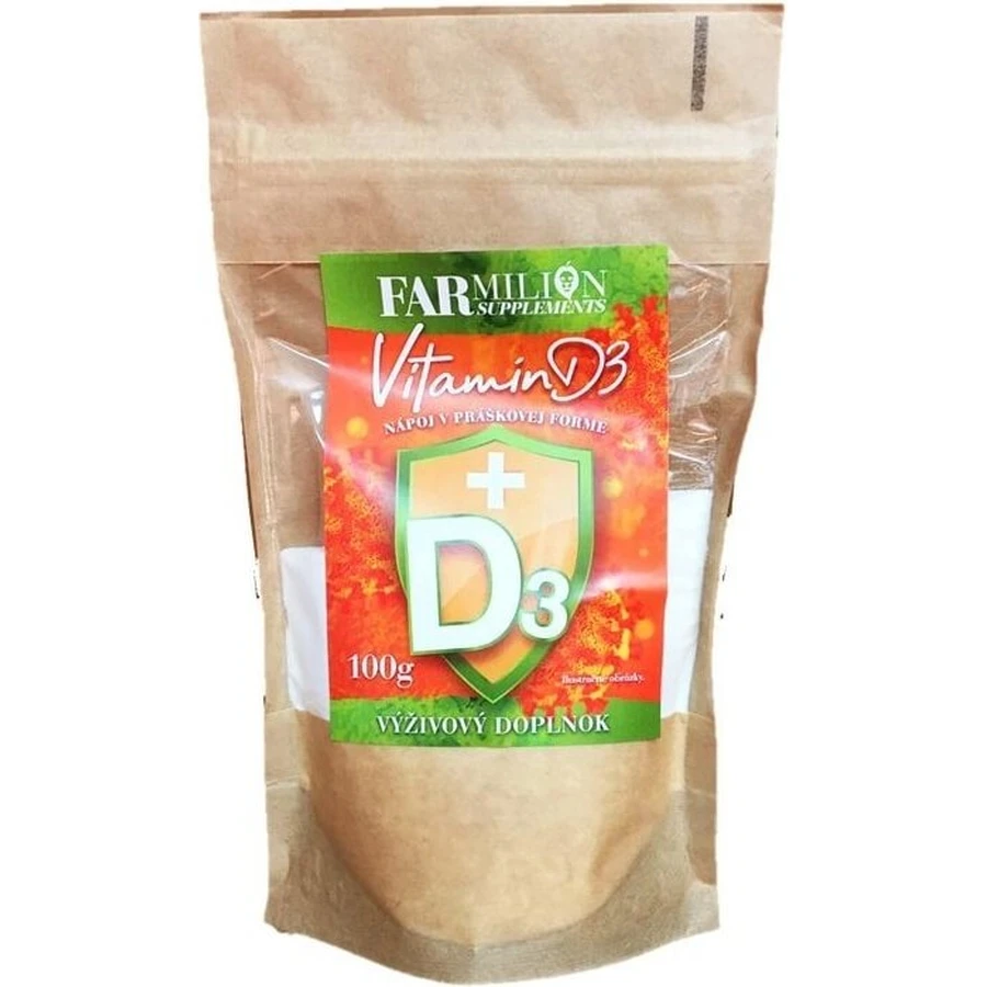Vitamin D3 powder 1×100 g, food supplement