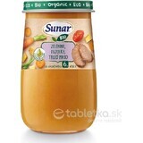 Sunar Biologische groenten, bonen, kalfsvlees, olijfolie 1×190 g, Biologische groentestarter