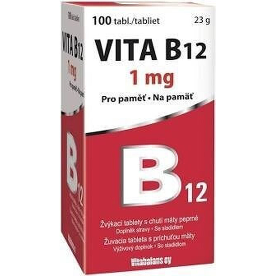 Vitabalans VITA VITA B12 1 mg 1×100 tbl, B12 als Kautabletten
