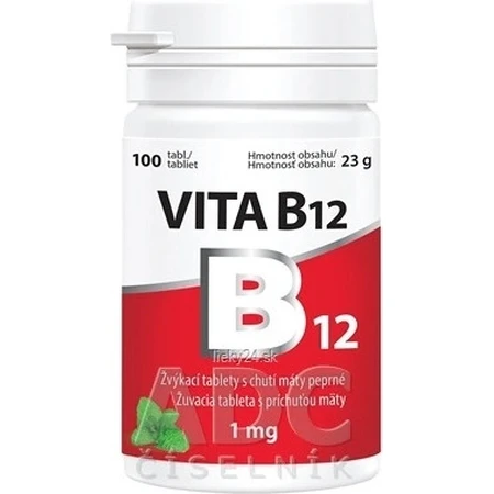 Vitabalans VITA VITA B12 1 mg 1×100 tbl, B12 as chewable tablets