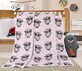 Baby blanket ELLA 1003/112 N 100x150cm owl pink 1&#215;1 pc, baby blanket