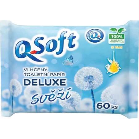 QSoft Wet Toilet Tissue Sensitive 1×60 unidades, papel higiénico