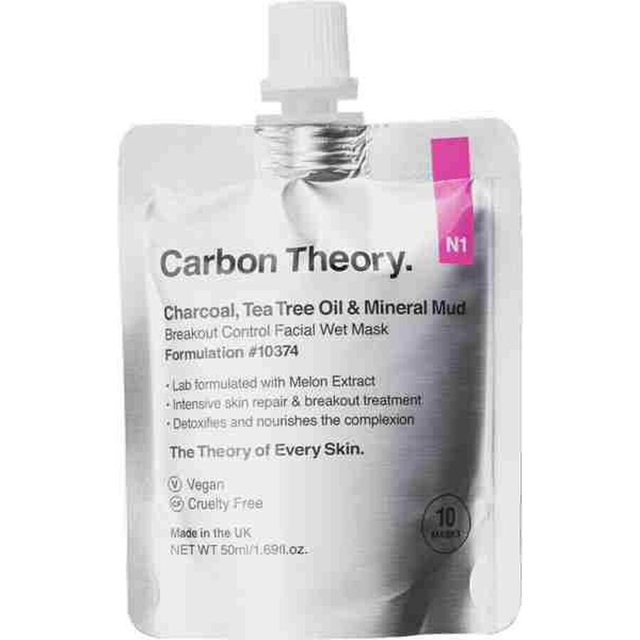 Carbon Theory Mineral Mud Mask 50 ml, maschera per il viso