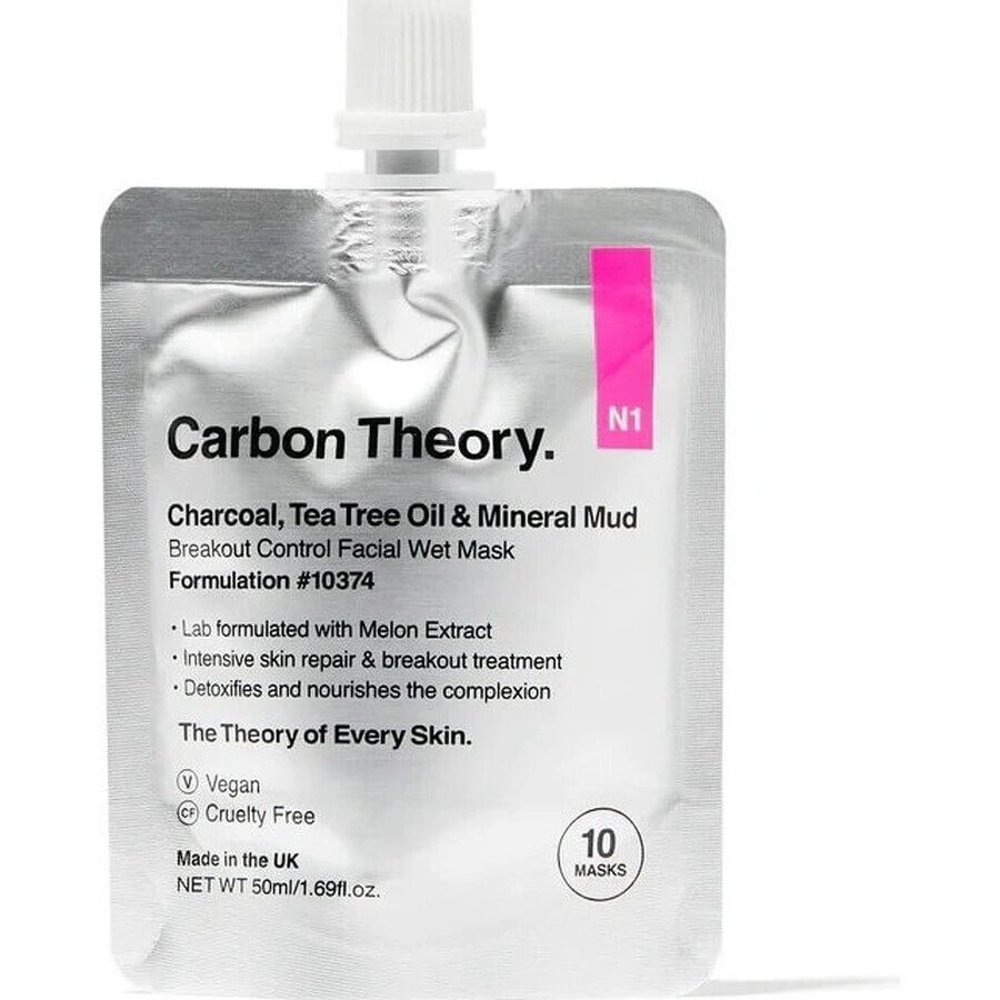 Carbon Theory Mineral Mud Mask 50 ml, maschera per il viso