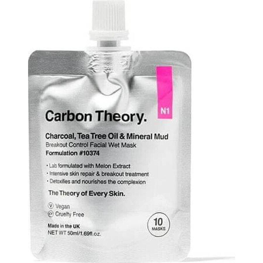 Carbon Theory Mineral Mud Mask 50 ml, maschera per il viso
