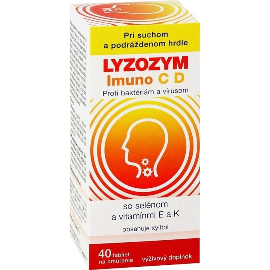 LYZOZYM Imuno C D 40 tbl. for chewing 1×40 tbl. for chewing