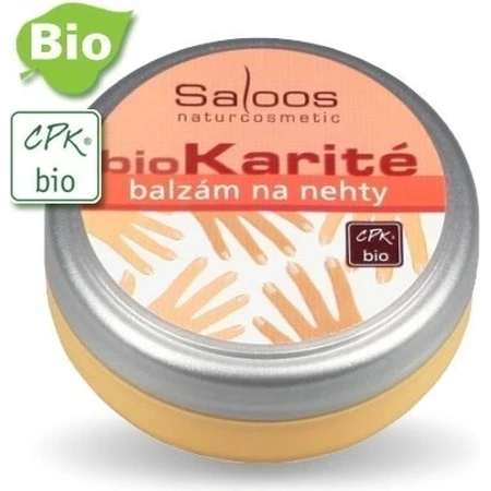 Saloos bioKarité acondicionador de uñas 1×19 ml, alto contenido en zinc, regenera, suaviza